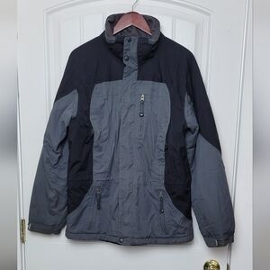 LL Bean Men's Gray And Black Ski Coat